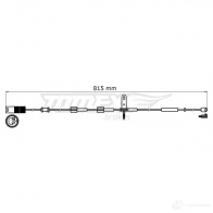 Датчик износа тормозных колодок TOMEX BRAKES 1424550259 3 1-37 LZIJ8V tx3137