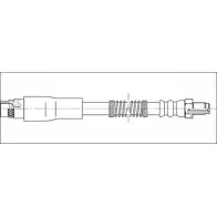 Тормозной шланг ROADHOUSE 1901.86 O3X4NNS Peugeot 206 1 (2AC) Хэтчбек 1.1 54 л.с. 1998 – 2000 GSX19 0186