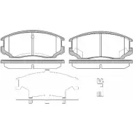 Тормозные колодки дисковые, комплект ROADHOUSE 2357.32 21 650 Mitsubishi Lancer 6 (C6, C7) Хэтчбек PSX235732