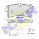 Тормозные колодки, дисковые, комплект ICER 182159-204 25642 1193951271 246 43