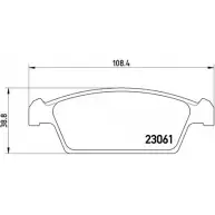 Тормозные колодки, дисковые, комплект A.B.S. P15001 DT70C 1194049032 23 061