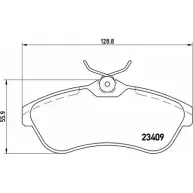 Тормозные колодки, дисковые, комплект A.B.S. P61075 23 409 1194050478 7XG3GD4