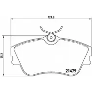 Тормозные колодки, дисковые, комплект A.B.S. P85029 7516D638 1194051008 214 79