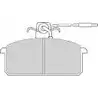 Тормозные колодки, дисковые, комплект NECTO FD249A FD249 2 0946 1194094121