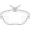Тормозные колодки, дисковые, комплект NECTO FD721 4 FD7214A 1194096482 23IBZ