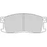 Тормозные колодки, дисковые, комплект NECTO FD834A 1194097379 FD834 207 35