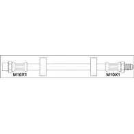 Тормозной шланг WOKING G1900.12 Audi 100 (C4) 4 Универсал 2.6 139 л.с. 1993 – 1994 GSA190 012 4780MZF