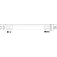 Тормозной шланг WOKING 480ZNG GSA19015 2 G1901.52 1194217376