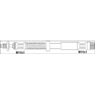 Тормозной шланг WOKING 1194217393 74R4JT G1901.69 GSA 190169