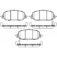 Тормозные колодки, дисковые, комплект WOKING P14083.22 22 620 22621 1194220396