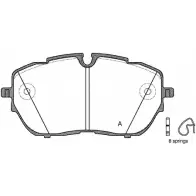Тормозные колодки, дисковые, комплект OPEN PARTS 222 18 22219 1194271340 BPA1654.00