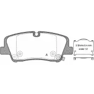 Тормозные колодки, дисковые, комплект OPEN PARTS 1194271362 2 2370 22371 BPA1687.00