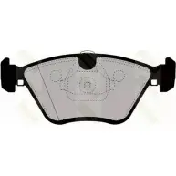 Тормозные колодки, дисковые, комплект BRAKE ENGINEERING PA1480 2 0968 1194271943 23126
