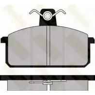 Тормозные колодки, дисковые, комплект BRAKE ENGINEERING 2070 8 1194272828 IVXEL PA350