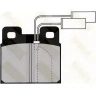 Тормозные колодки, дисковые, комплект BRAKE ENGINEERING 1194272899 20642 PA431 2 0641
