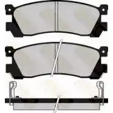 Тормозные колодки, дисковые, комплект BRAKE ENGINEERING 21320 1194273030 2 1319 PA551