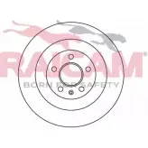 Тормозной диск RAICAM M120O Audi A4 (B8) 4 Универсал 3.0 S4 Quattro 333 л.с. 2008 – 2015 20 47130 RD01133