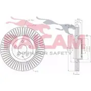 Тормозной диск RAICAM RD01455 20251 00 Ford Mondeo 5 (CNG, CF) Универсал 2.0 TDCi Bi Turbo 210 л.с. 2015 – 2025 DZE84W6