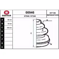 Комплект пылника, приводной вал SNRA 00946 KT946 K T246 1194328404