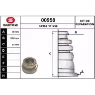 Комплект пылника, приводной вал SNRA KT25 8 KT958 00958 1194328424