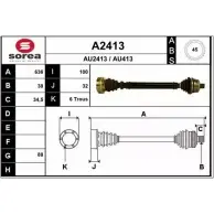 Приводной вал SNRA A2413 AU413 1194328946 AU241 3