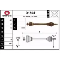 Приводной вал SNRA D1504 1194329808 DC15 04 DC504