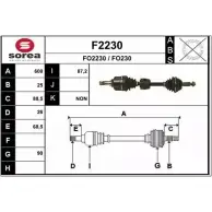 Приводной вал SNRA FO22 30 1194330404 FO230 F2230
