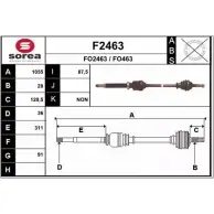 Приводной вал SNRA FO463 F2463 FO246 3 Ford Transit 6 (FD) Автобус 2.0 DI (FE. FF. FG) 100 л.с. 2000 – 2006