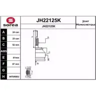 Шрус граната SNRA 1194330996 JH22125K 4SYEM6D JH2 2125K