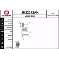 Шрус граната SNRA ND7F600 JH22212AK JH22 212AK Audi A6 (C4) 1 Универсал 2.2 S6 Turbo Quattro 230 л.с. 1994 – 1997