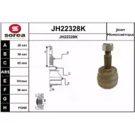 Шрус граната SNRA Opel Movano (A) 1 Грузовик 2.2 DTI (ED) 90 л.с. 2000 – 2024 JH22328K FIANKSS JH2232 8K