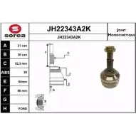 Шрус граната SNRA JH22 343A2K Renault Kangoo (FC) 1 Фургон 1.9 dTi (FC0U) 80 л.с. 2000 – 2025 JH22343A2K HHNF55Y