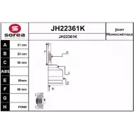 Шрус граната SNRA JH22361K X4L3YXK J H22361K Citroen Saxo 1 (S0, S1) Хэтчбек 1.6 120 л.с. 1996 – 2004