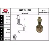 Шрус граната SNRA V8C9UZ1 JH22418K Fiat Doblo (119, 223) 1 Минивэн 1.9 D (223AxB1A) 63 л.с. 2001 – 2025 JH2241 8K