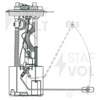 Топливный насос STARTVOLT EL45 7 SFM 0308 1438153629