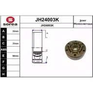 Шрус граната SNRA Volkswagen Golf 3 (1H1) Хэтчбек 1.6 75 л.с. 1992 – 1997 A18KR6U JH 24003K JH24003K