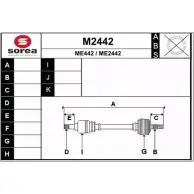 Приводной вал SNRA Mercedes GL M2442 M E2442 ME442