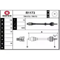 Приводной вал SNRA R1173 TR117 3 1194333338 TR173