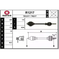Приводной вал SNRA TR217 TR1 217 R1217 1194333396