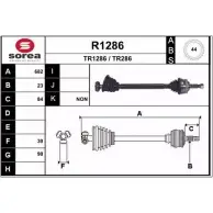 Приводной вал SNRA T R1286 Renault Scenic (JA, FA) 1 Минивэн 1.9 dCi Rx4 102 л.с. 2000 – 2003 TR286 R1286