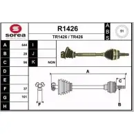 Приводной вал SNRA TR 1426 Opel Movano TR426 R1426