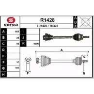 Приводной вал SNRA TR428 TR1 428 R1428 Renault Master (JD) 2 Автобус 2.5 dCi 120 115 л.с. 2001 – 2024