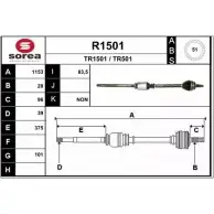 Приводной вал SNRA TR501 TR 1501 Opel Movano (A) 1 Фургон R1501