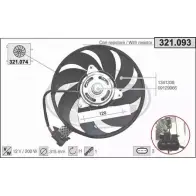 Вентилятор радиатора двигателя AHE 321 .093 321.093 1194340317 YXF4J