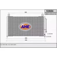 Радиатор кондиционера AHE 01LJA 1194340981 53684 5368 4