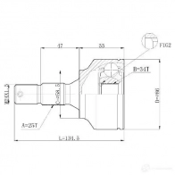 Шрус приводного вала, комплект STATIM Citroen DS3 1 (PF1) Хэтчбек 1.6 Racing 203 л.с. 2011 – 2015 c106 XHH RXNQ