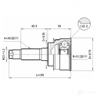 Шрус приводного вала, комплект STATIM 1229368800 OHA 633G c463
