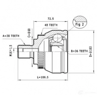 Шрус приводного вала, комплект STATIM 1229368134 c323 Q2 PS0R