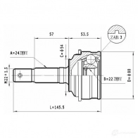 Шрус приводного вала, комплект STATIM 36 N1I c405 1229368460