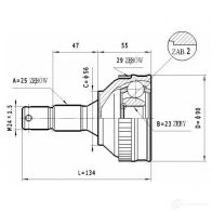 Шрус приводного вала, комплект STATIM Citroen Xsara 1 (N2) Универсал 1.8 D 58 л.с. 1997 – 2000 DUK E9Y c264